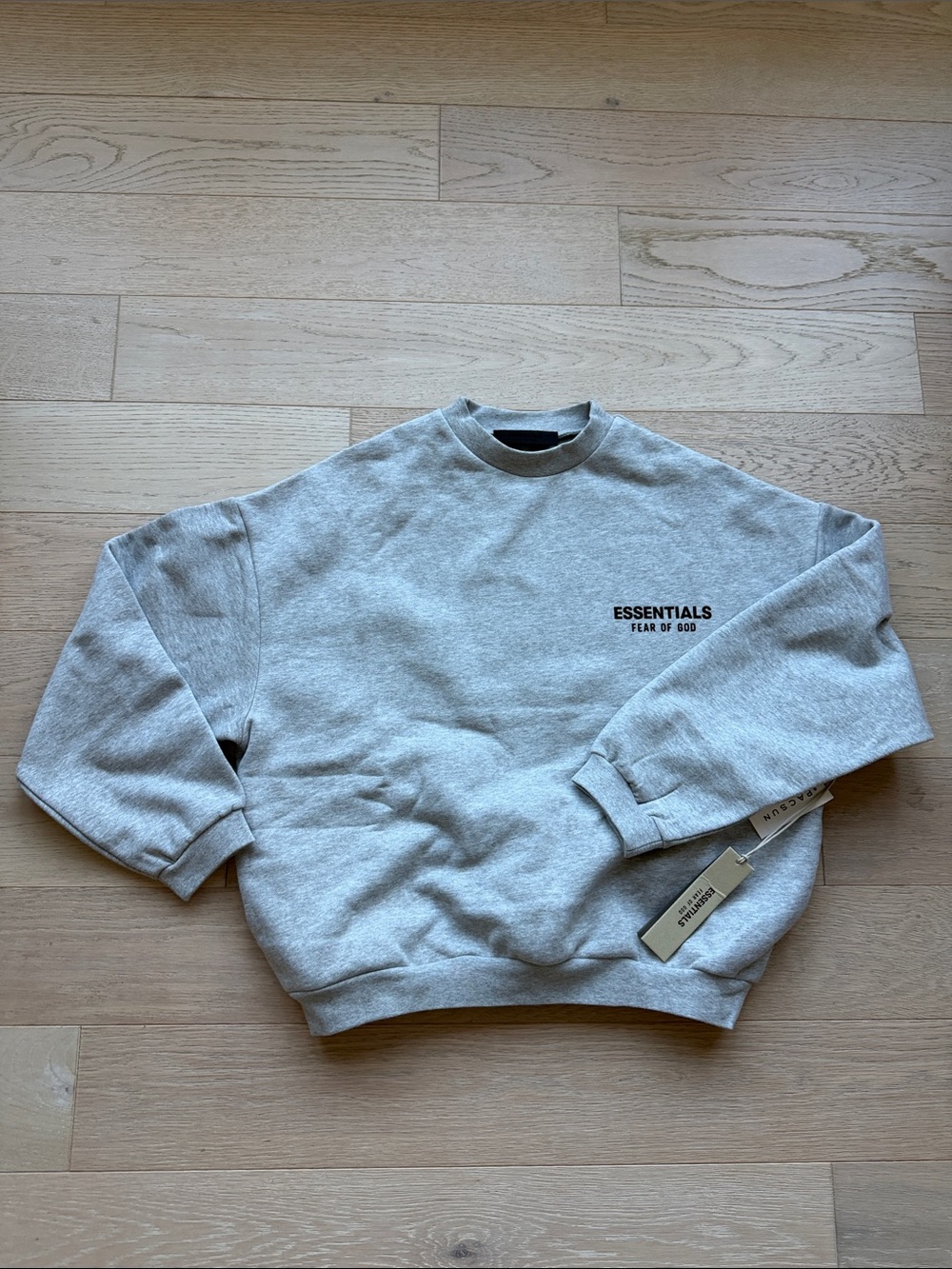Fear of God ESSENTIALS Light Grey Crewneck Sweatshirt (with tags)